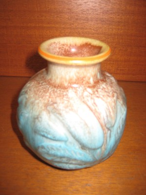 Michael Andersen turkis- brun vase