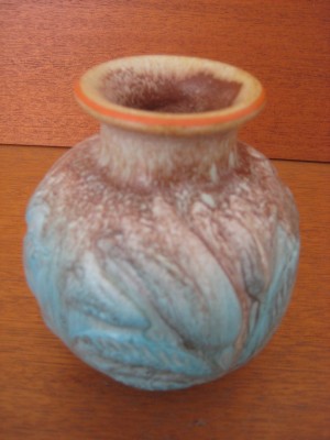 Michael Andersen turkis- brun vase