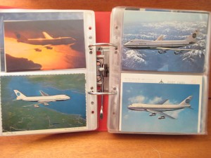 Postkort Fly Boeing 747