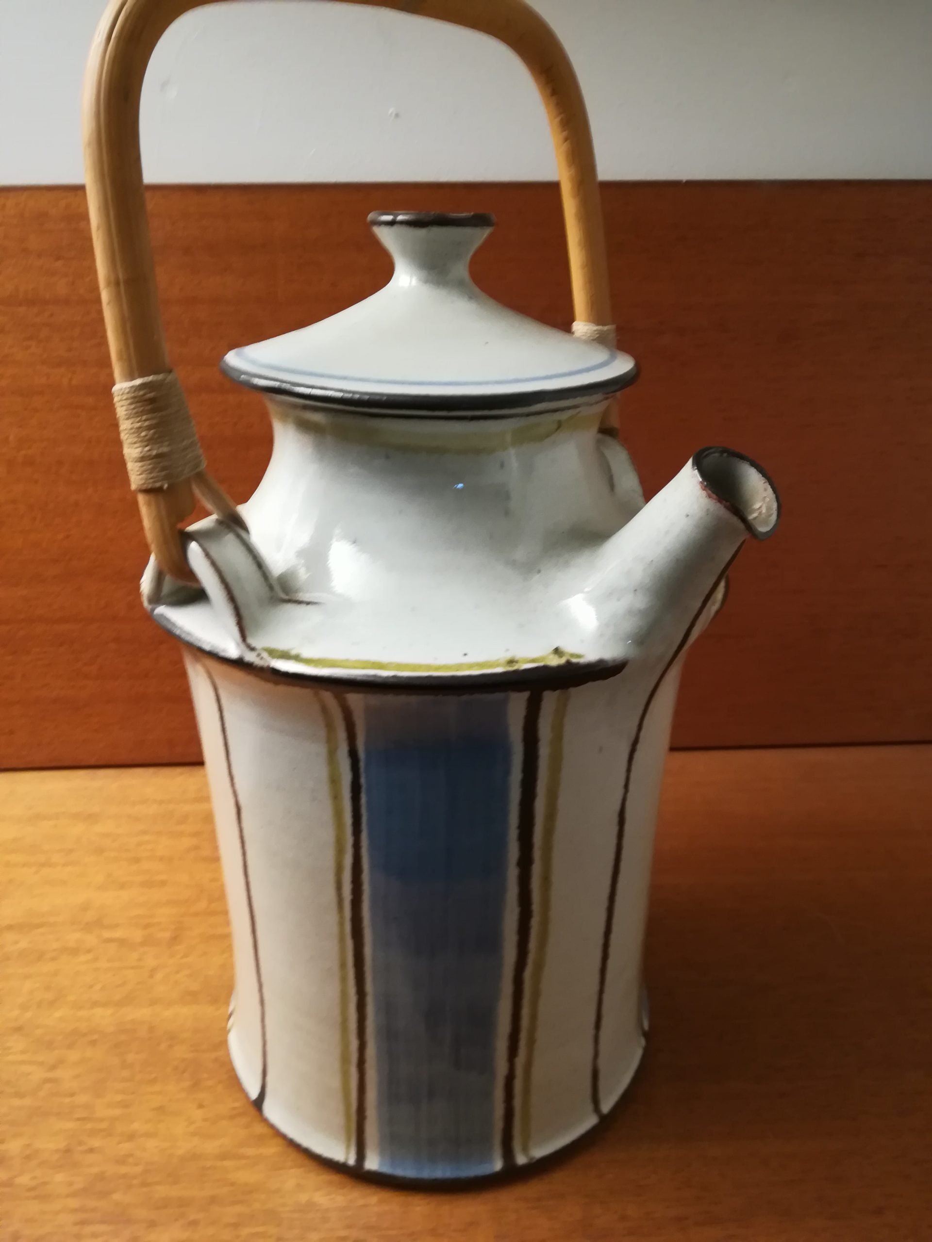 Keramik, meget stor med flethank Nyt-Brugt-Smukt