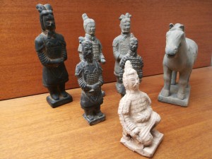 Kinesiske teracotta figurer