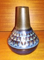Søholm blå stentøjs vase