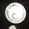 Blå keramik bordlampe