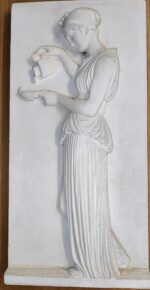 Gipsrelief græsk gudinde